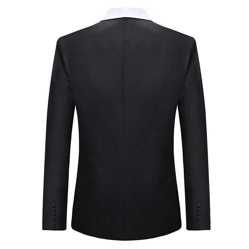 Męskie Biznesowe Formalne Garnitury W Kontrastowym Kolorze Slim Fit Blazer