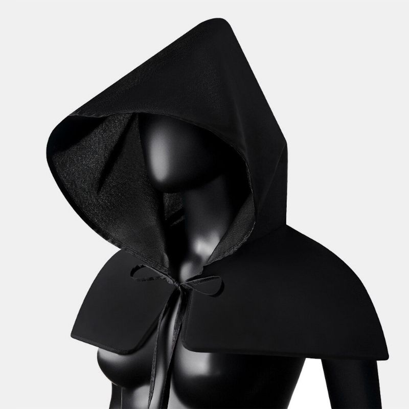 Unisex Halloween Kostiumy Grim Reaper Cape Średniowieczny Lekarz Dżumy Kapelusz Szal Płaszcz Mężczyźni Kobiety Dorosły Gothic Punk Szata