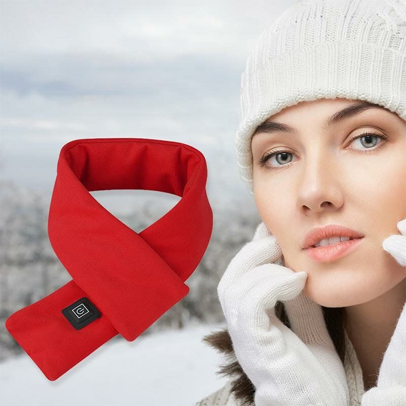 Unisex Polar Bawełna Inteligentny Szalik Rozgrzewający Usb Zimowy Elektryczny Szalik Ocieplający Szyi Protector Zimny Szalik Ładujący