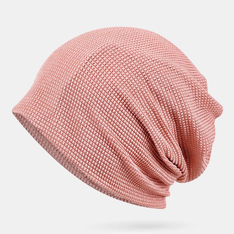 Cienka CZapka Beanie Solid Color Mesh Oddychająca Opaska Do Włosów Wielofunkcyjny