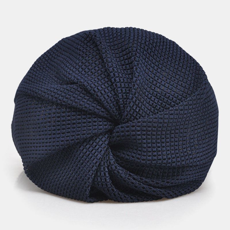 Cienka CZapka Beanie Solid Color Mesh Oddychająca Opaska Do Włosów Wielofunkcyjny