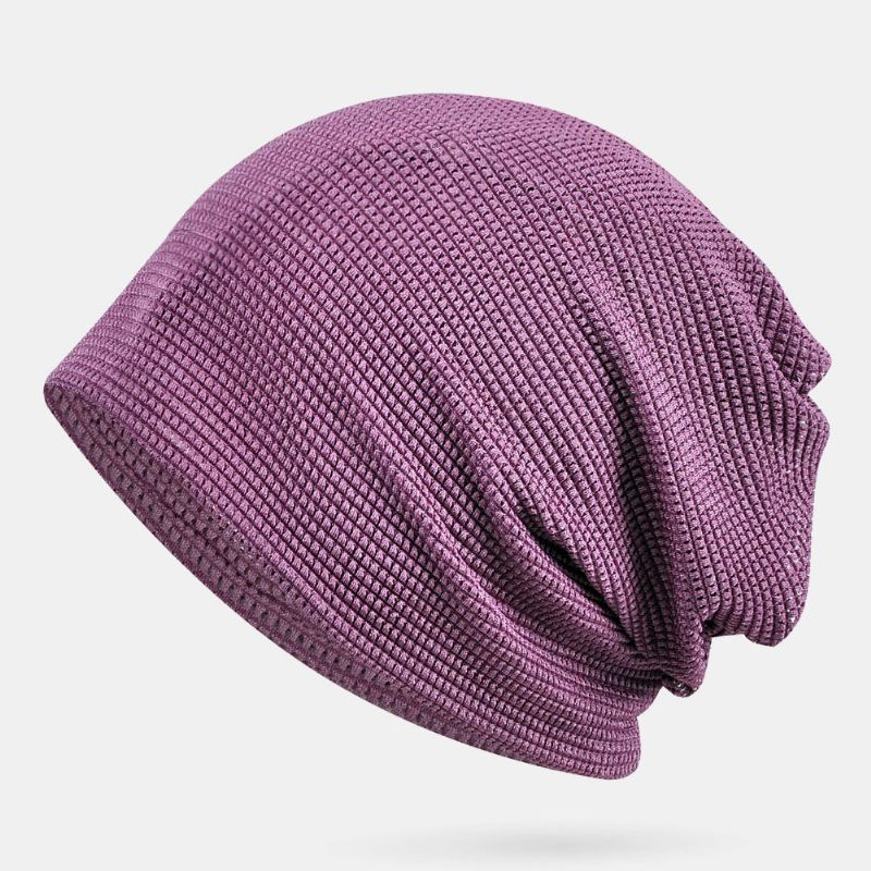 Cienka CZapka Beanie Solid Color Mesh Oddychająca Opaska Do Włosów Wielofunkcyjny