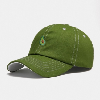 CZapka Baseballowa Unisex Fruit Avocado Green Pattern