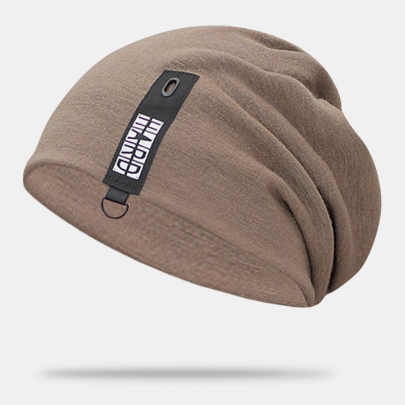 Kobiety Bawełna Utrzymuj Ciepło Outdoor Moda Zimowa Casual Solid Double Beanie CZapka Z Dzianiny