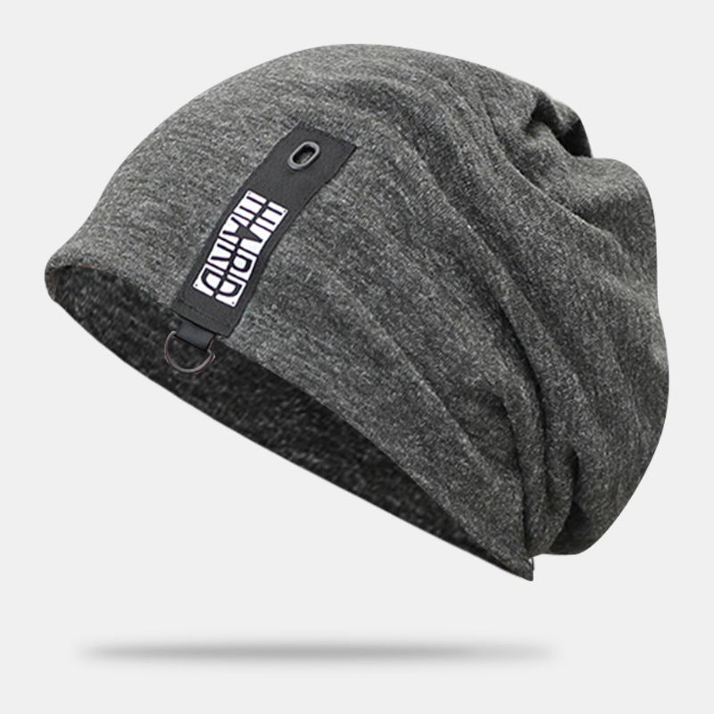 Kobiety Bawełna Utrzymuj Ciepło Outdoor Moda Zimowa Casual Solid Double Beanie CZapka Z Dzianiny