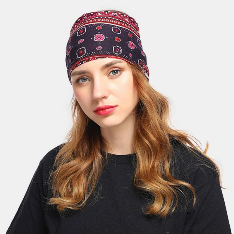 Kobiety Kwiatowy Kapelusz CZapka Szalik Turban Head Wrap CZapka