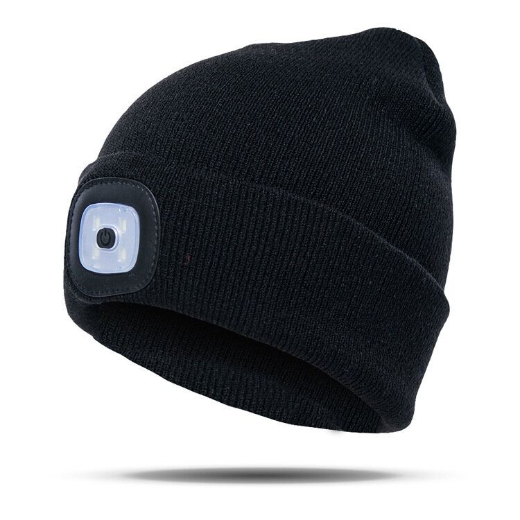 Led Light Beanie Kapelusz CZapka Z Dzianiny Jogging Night Walking