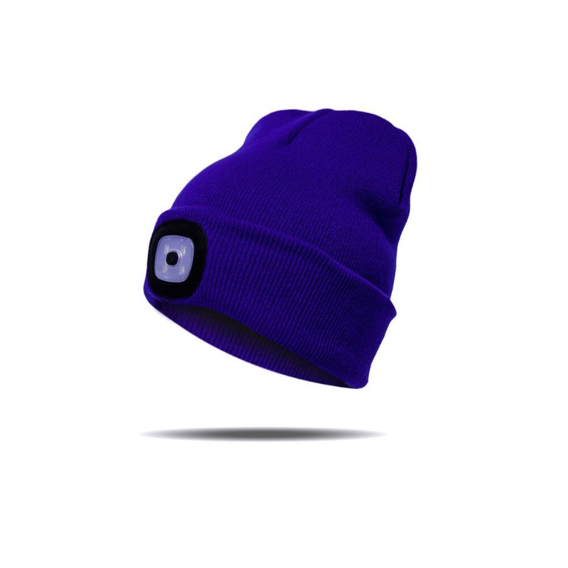 Led Light Beanie Kapelusz CZapka Z Dzianiny Jogging Night Walking