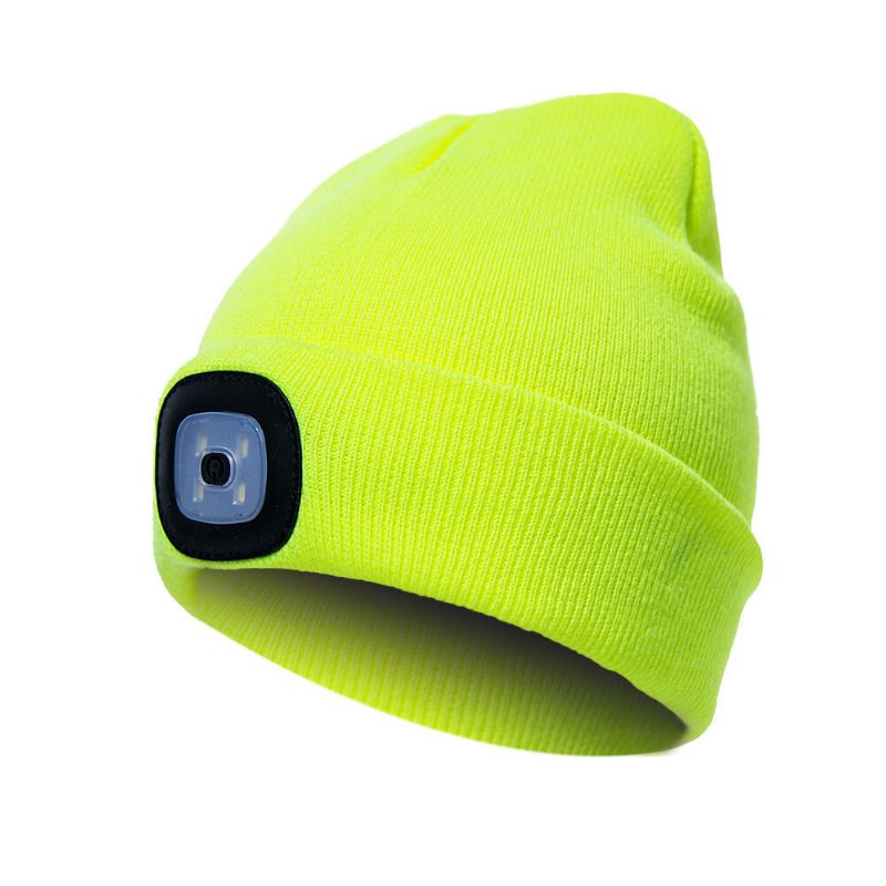 Led Light Beanie Kapelusz CZapka Z Dzianiny Jogging Night Walking