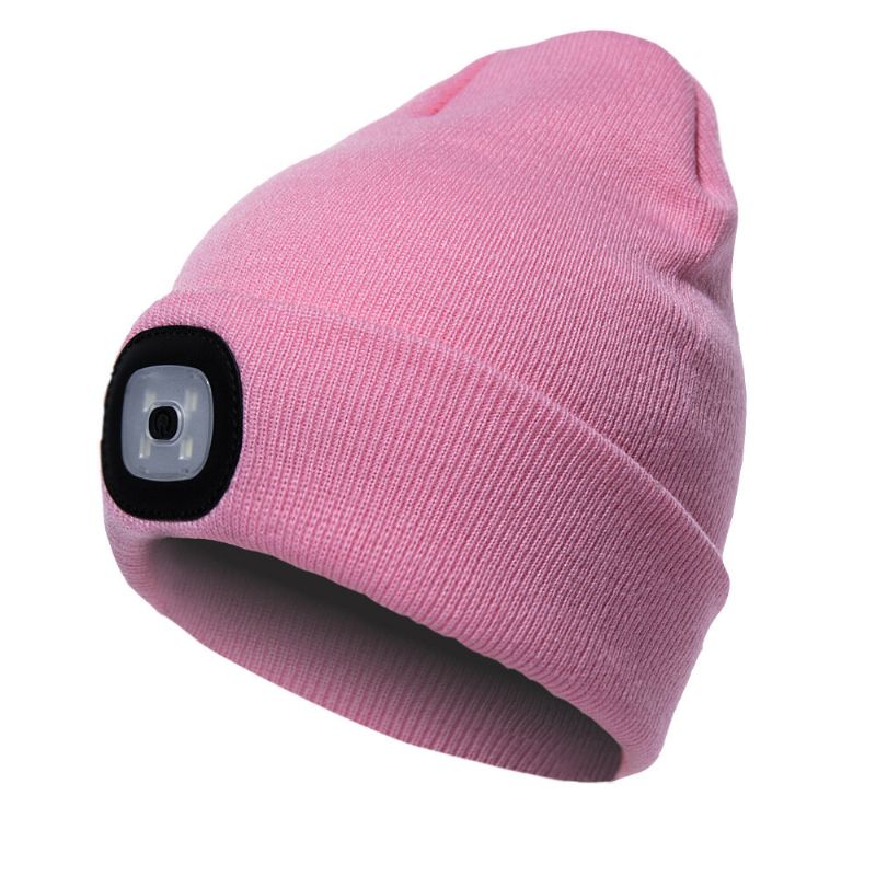 Led Light Beanie Kapelusz CZapka Z Dzianiny Jogging Night Walking