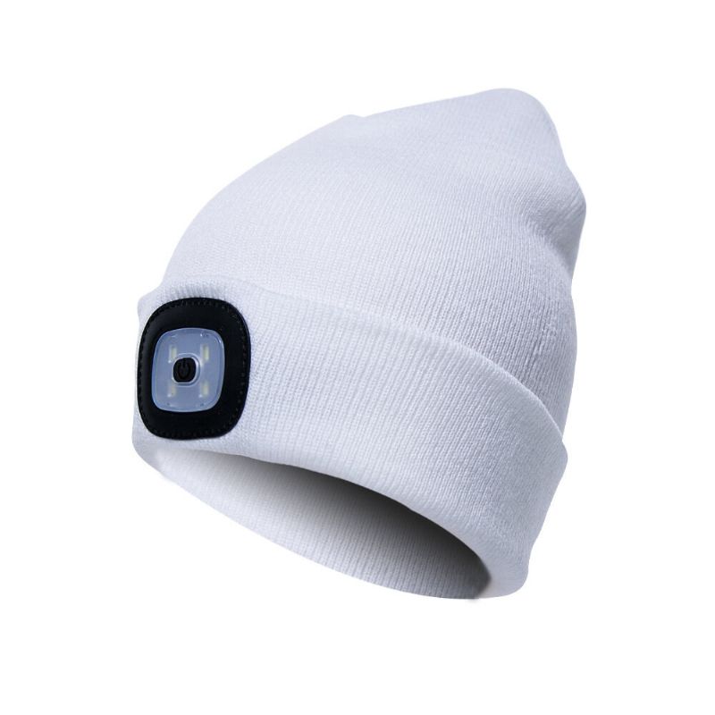 Led Light Beanie Kapelusz CZapka Z Dzianiny Jogging Night Walking