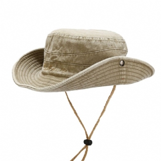 Mężczyźni Bawełna Myte Stare Vintage Jungle Sport Alpinizm Kapelusz Wędkarski Outdoor Travel Sun Hat