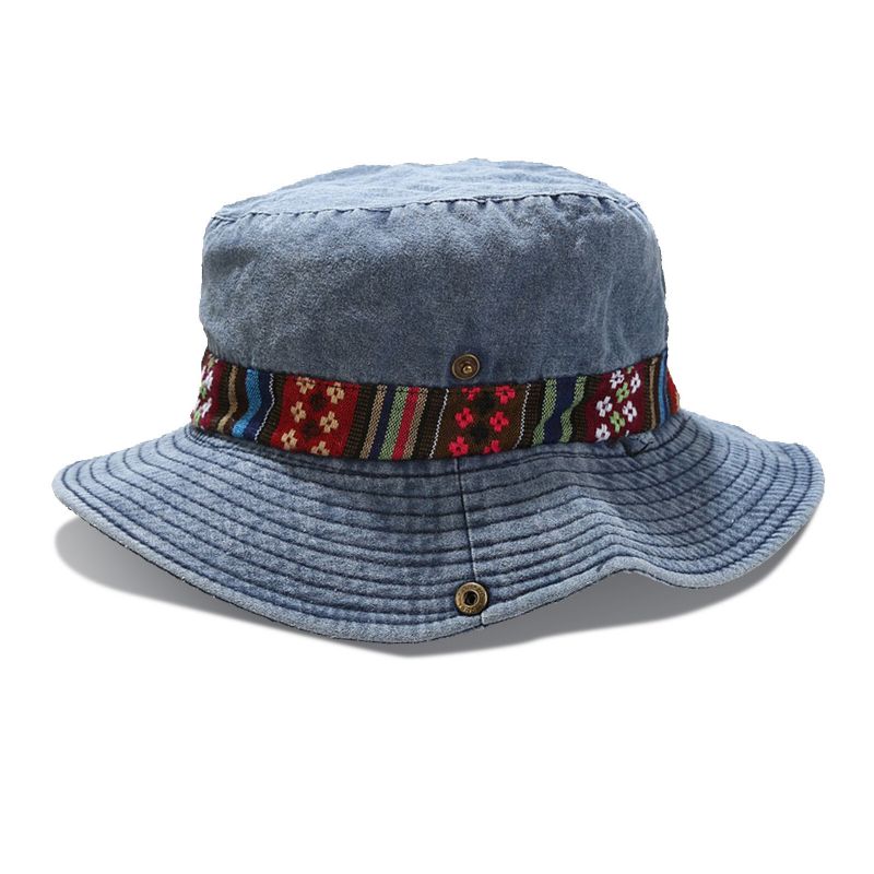 Mężczyźni Bawełna Prana Outdoor Sport Podróże Alpinizm Wędkarstwo Sun Kapelusz Bucket Hat