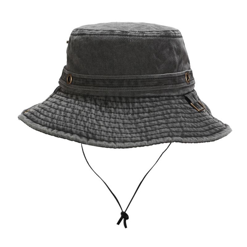 Mężczyźni Outdoor Casual Cotton Washed Old Bucket Kapelusz Travel Kapelusz Rybaka Kapelusz Przeciwsłoneczny