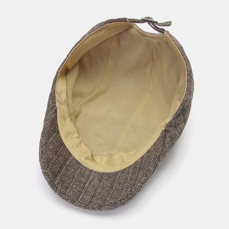 Męskie CZapki Gazecie Kolorowe Geometryczne Łączenie Outdoor Casual Wild Berets Driver Hat