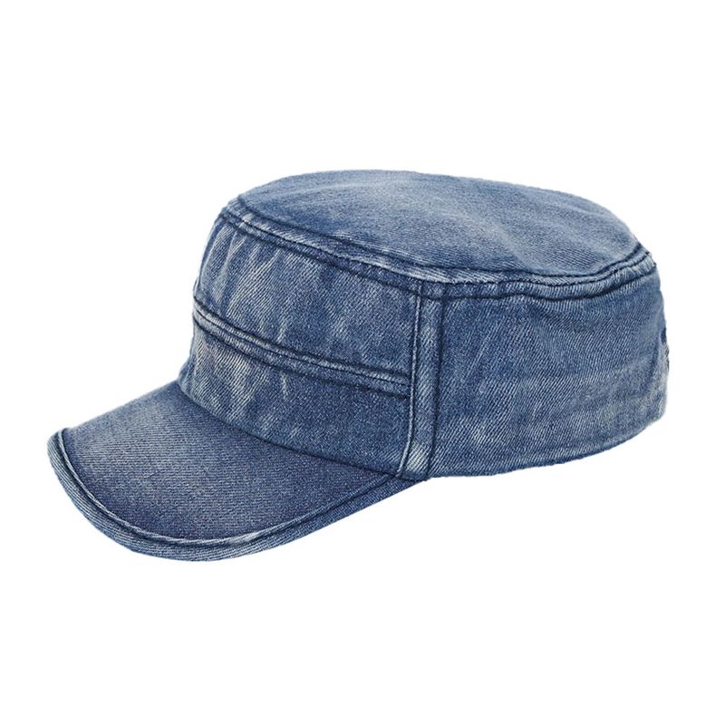 Męskie Denim Outdoor Sunshade All-match Regulowany Casual Vintage Military Caps Płaskie Hats