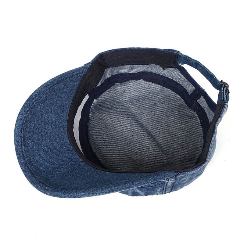 Męskie Denim Outdoor Sunshade All-match Regulowany Casual Vintage Military Caps Płaskie Hats