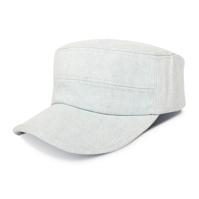 Męskie Denim Outdoor Sunshade All-match Regulowany Casual Vintage Military Caps Płaskie Hats