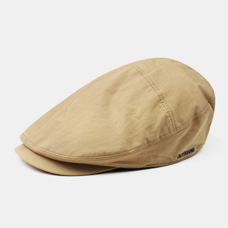 Unisex Bawełna Jednolity Kolor Casual Dziki Sunshade Forward Kapelusz Beret Kapelusz Płaski Kapelusz