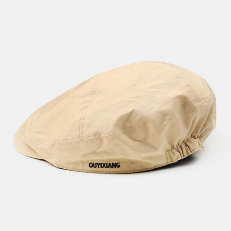 Unisex Bawełna Jednolity Kolor Casual Dziki Sunshade Forward Kapelusz Beret Kapelusz Płaski Kapelusz