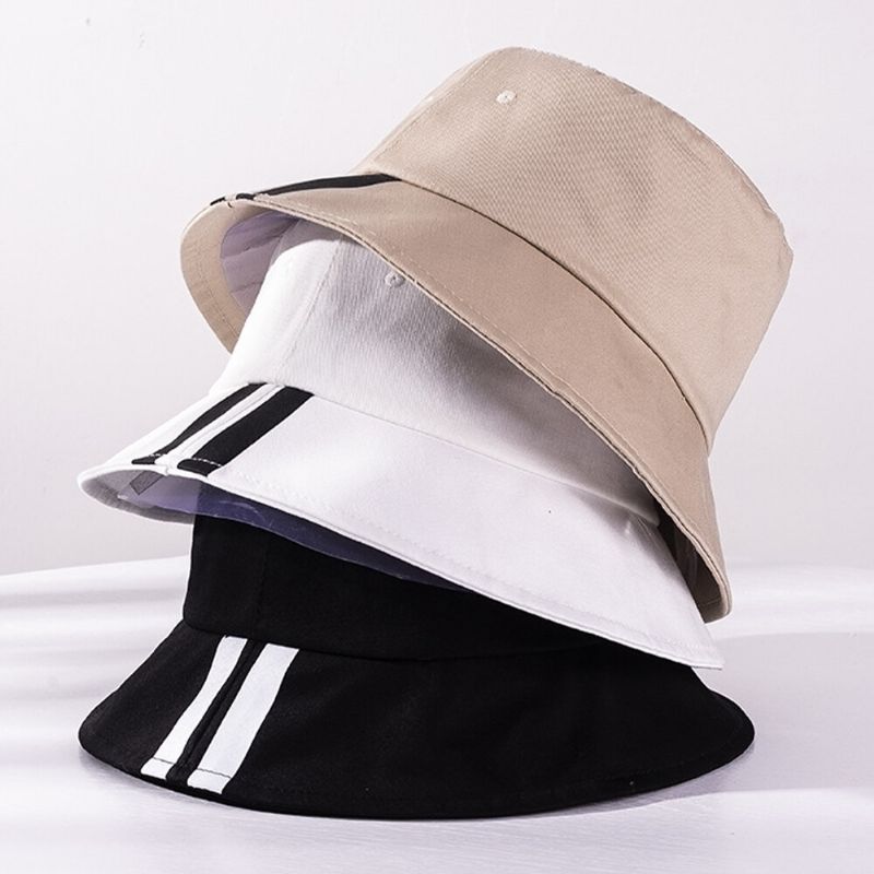 Unisex Bawełniany Wzór Literowy Z Nadrukiem Twill Fashion Bucket Hat