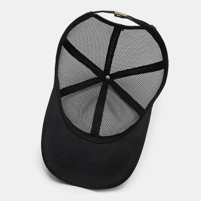 Unisex Full Mesh Oddychająca Outdoor Casual Sunshade Baseball CZapki