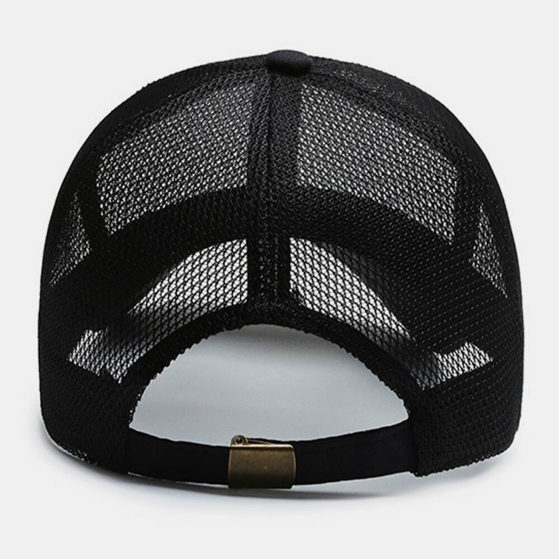 Unisex Full Mesh Oddychająca Outdoor Casual Sunshade Baseball CZapki