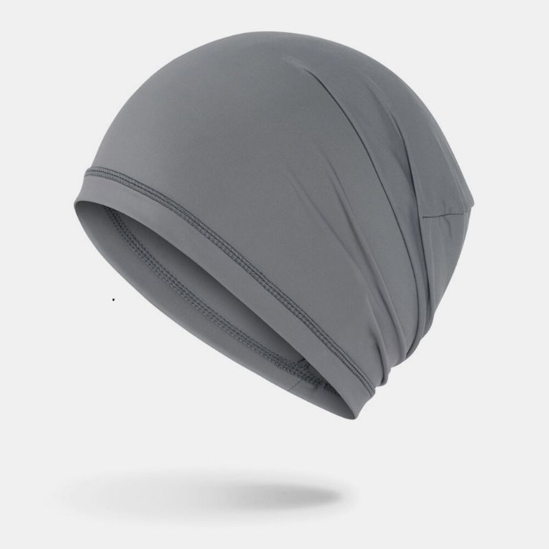 Unisex Ice Silk Jednowarstwowa Oddychająca Pochłaniająca Pot Hip-hop Sportowa Opaska Na Głowę Beanie Hat