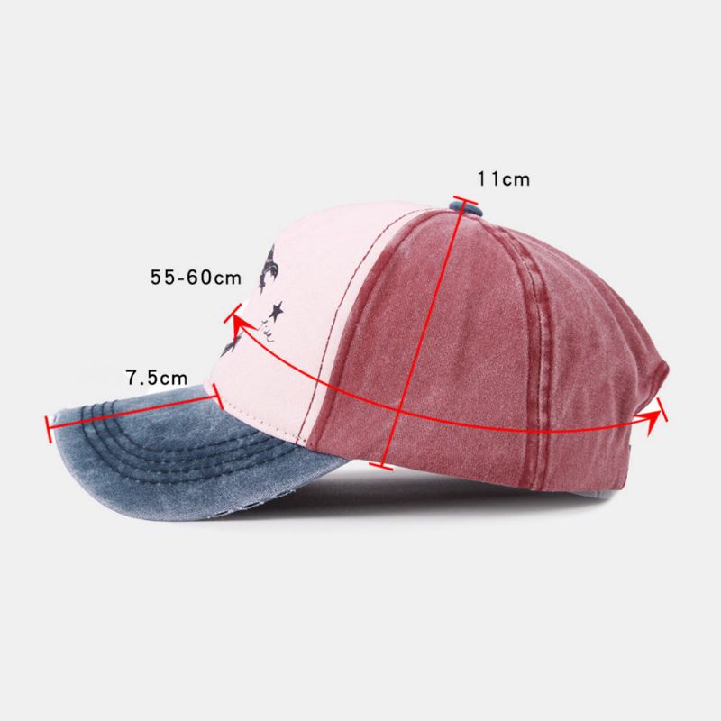 Unisex Make-old Statek Piracki Wzór Kotwicy CZapka Bluszczowa Outdoor Suncreen CZapki Bejsbolowe Stretch Fit Cap