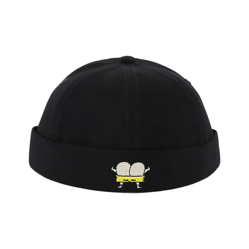 Unisex Melonowy Kapelusz Letni Cienki Odcinek Hip Hop Landlord Kapelusz Retro Leisure Street Brimless Hats