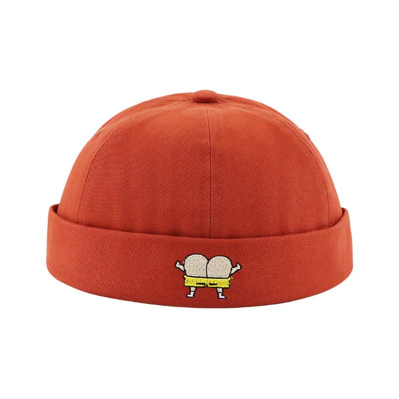 Unisex Melonowy Kapelusz Letni Cienki Odcinek Hip Hop Landlord Kapelusz Retro Leisure Street Brimless Hats