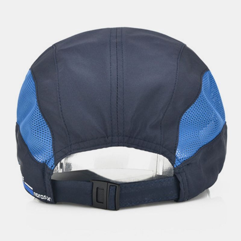 Unisex Mesh Szybkoschnący Solid Color Travel Sunshade Oddychająca CZapka Baseballowa