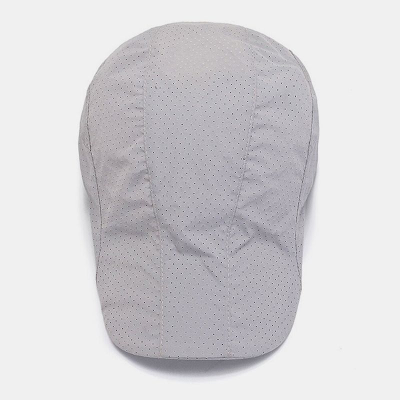 Unisex Solid Color Outdoor Oddychająca Osłona Przeciwsłoneczna CZapka Beret CZapka Płaska