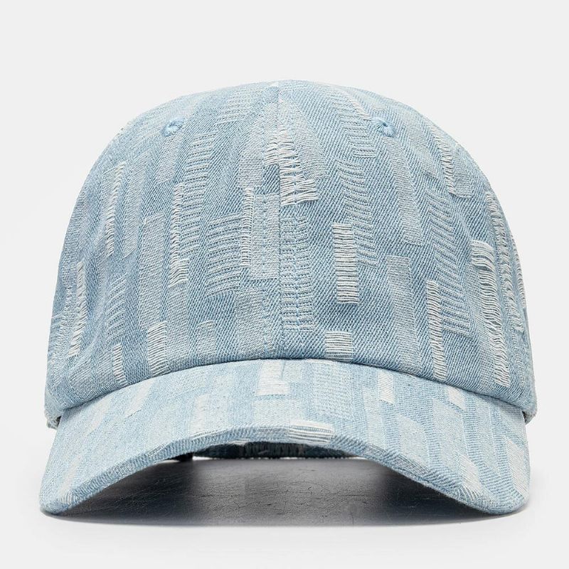 Unisex Washed Denim Hole Regulowany Retro Sunshade Baseball Cap