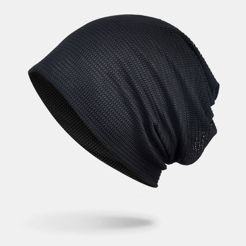 Unisex Wielofunkcyjna Siatka Oddychająca Pochłaniająca Pot Hip-hop Sportowa Opaska Na Głowę Szalik Beanie Hat