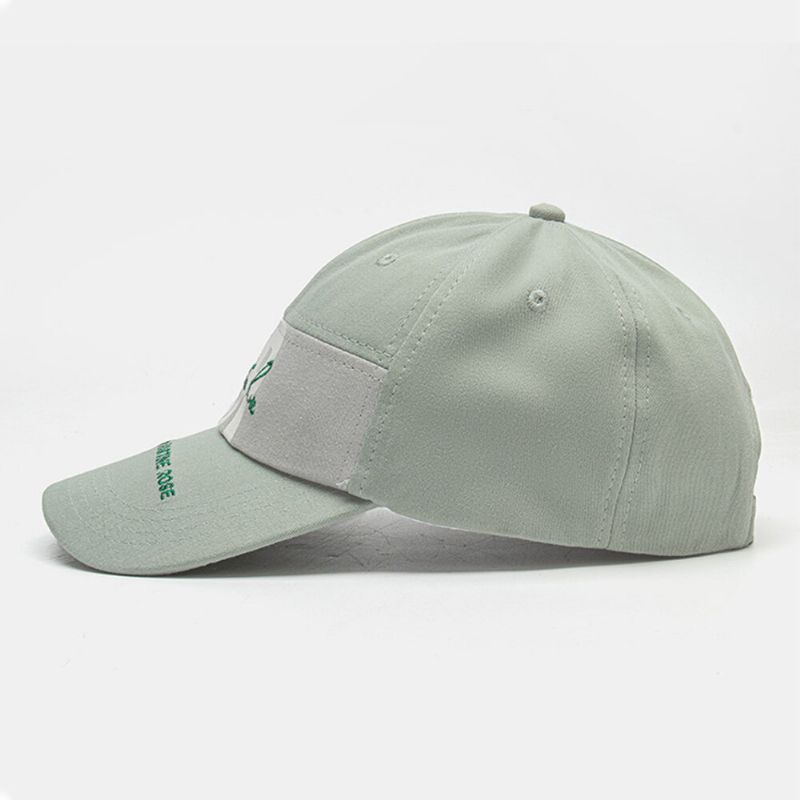 Unisex Wzór Haftu W Litery Twill Cap Cienka Moda Uliczna Hip-hop CZapka Przeciwsłoneczna Z Daszkiem