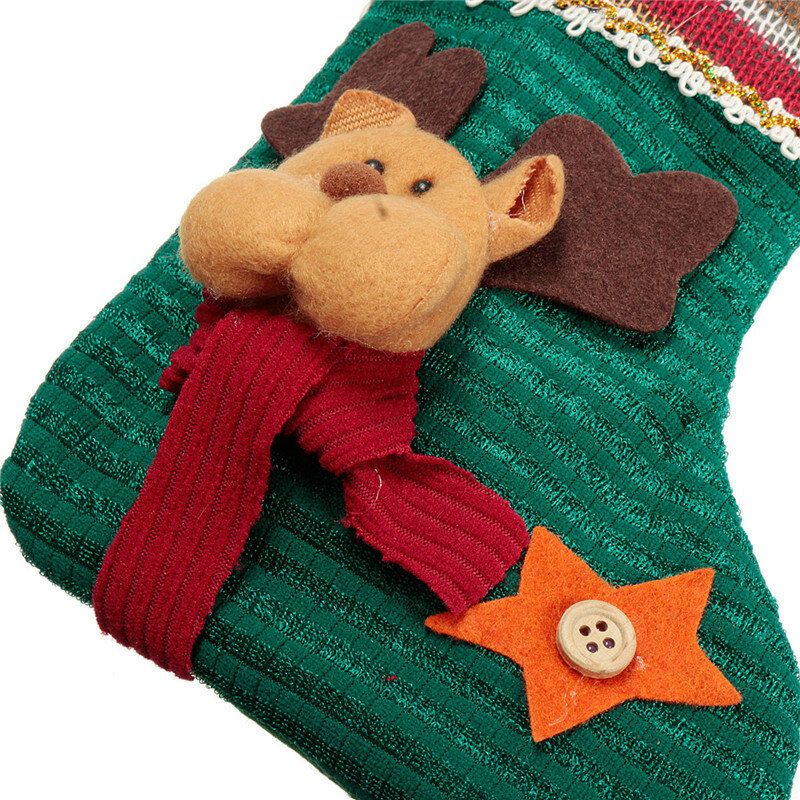 Unisex Bawełniane Żakardowe Skarpety Zimowe Santa Claus Snowman Elk