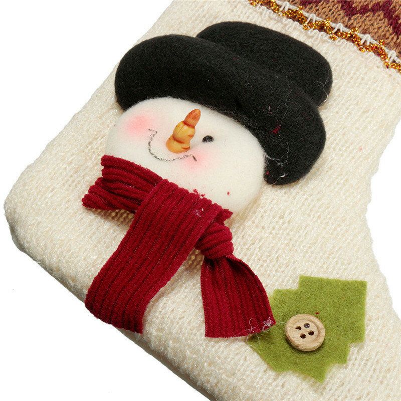 Unisex Bawełniane Żakardowe Skarpety Zimowe Santa Claus Snowman Elk