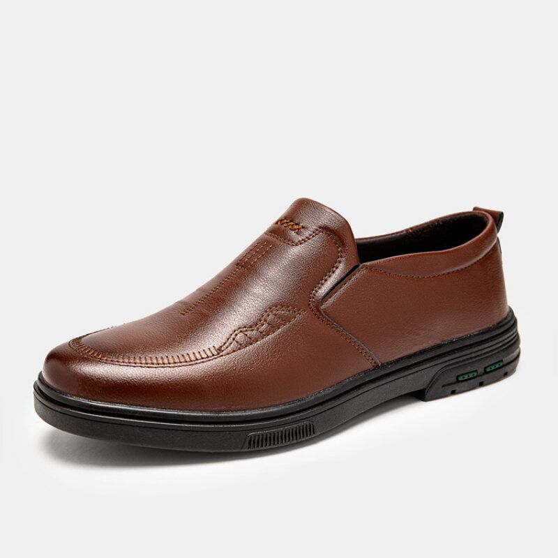 Mężczyźni Oddychająca Gumowa Podeszwa Slip On Casual Business Buty