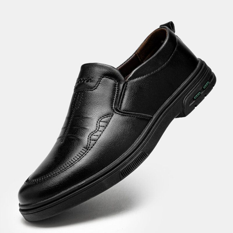 Mężczyźni Oddychająca Gumowa Podeszwa Slip On Casual Business Buty