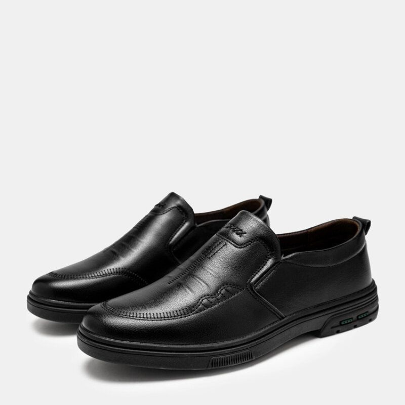 Mężczyźni Oddychająca Gumowa Podeszwa Slip On Casual Business Buty