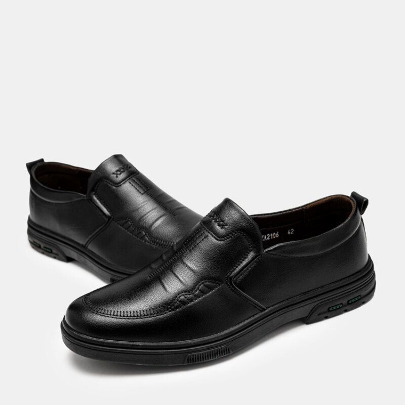 Mężczyźni Oddychająca Gumowa Podeszwa Slip On Casual Business Buty