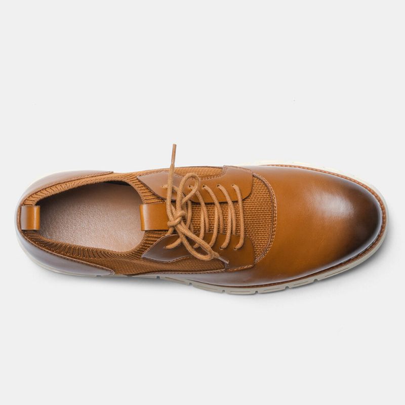 Mężczyźni Oddychająca Tkanina Z Mikrofibry Łączenie Miękka Podeszwa Pointy-toe Business Casual Oxfords Buty