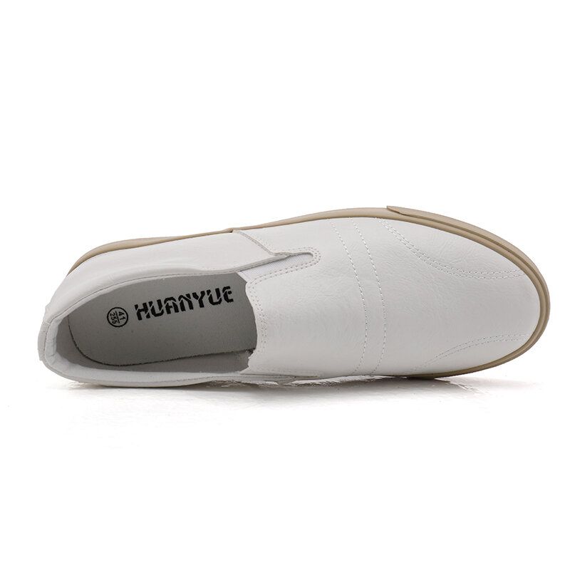 Męskie Oddychające Wygodne Dno Z Mikrofibry Solidne Slip On Casual Court Buty