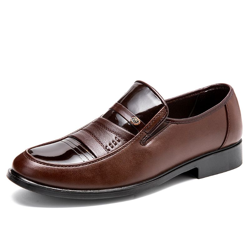 Męskie Antypoślizgowe Odporne Na Zużycie Casual Business Slip-on Dress Buty