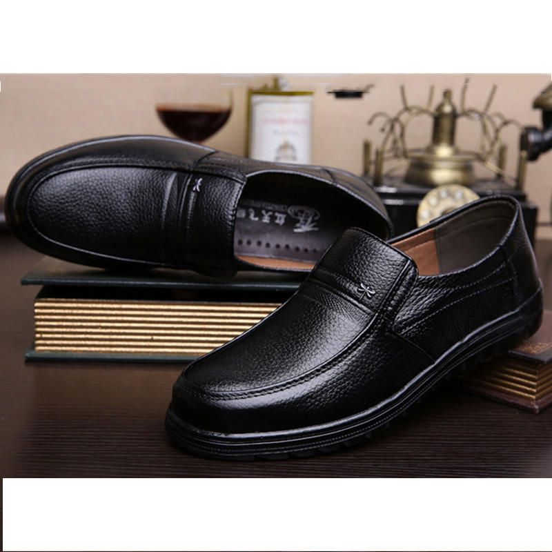 Retro Pure Color Antypoślizgowe Casual Business Oxfords