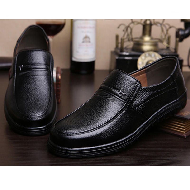 Retro Pure Color Antypoślizgowe Casual Business Oxfords