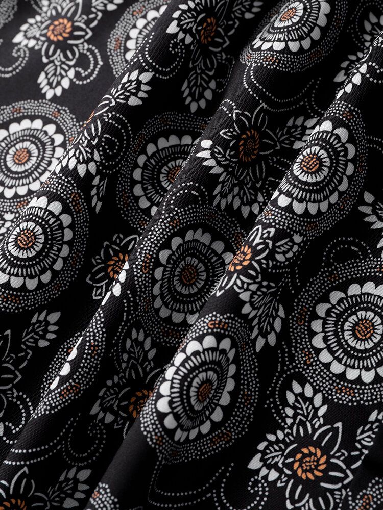 Mężczyźni Allover Paisley Print Graceful Leisure Wszystkie Dopasowane Koszule