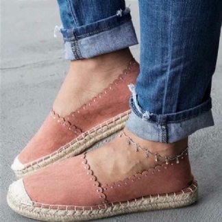 Kobiety Casual Wygodne Oddychające Płaskie Płaskie Espadryle