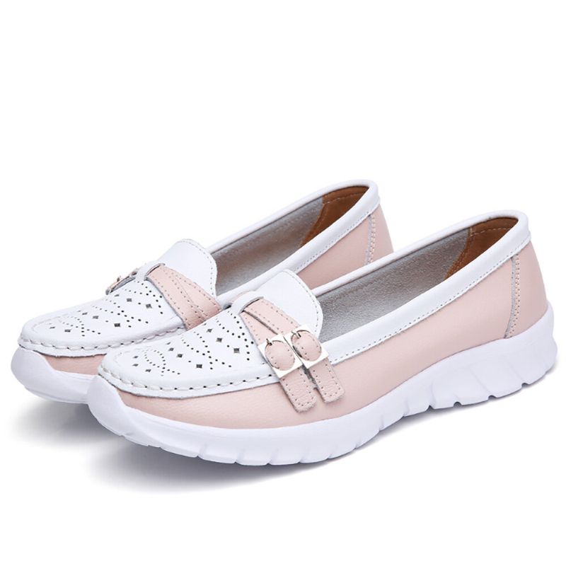 Kobiety Chodzące Holow Antypoślizgowe Casual Slip On Flats